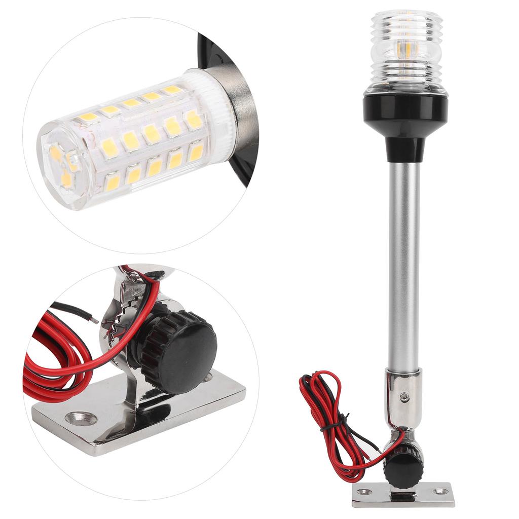 12in LED Navigation Light Round Sailing Signal Lamp 360 Degrees  All Round Lighting for Marine Boat Yacht