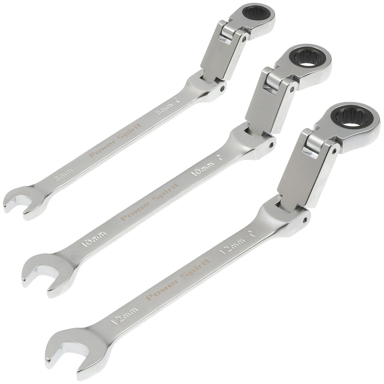 

swivel head ratchet wrench set [PowerSpirit] 2-stage (3 pieces) PSR2-1