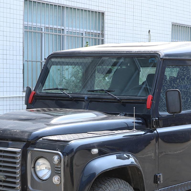 Für Land Rover Defender 90 110 2004-2018 Aluminiumlegierung Auto Frontscheiben-Gestängeabdeckung Auto Außenzubehör