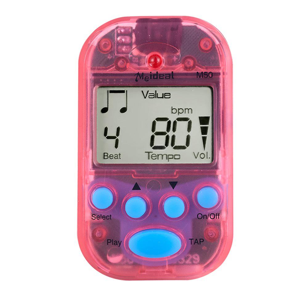 Rechargeable M50 Mini Universal Metronome for Piano, Guitar, Violin, and Guzheng Rhythm.
