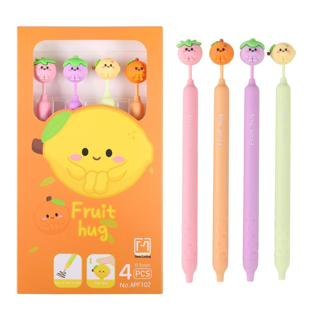 Cute Cartoon Shape Erasable Pen for Students - Black Ink
