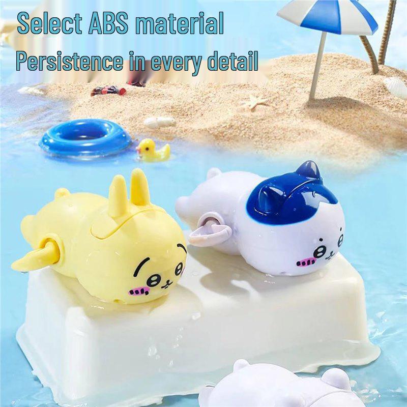 Chiikawa Usagi Summer Water Play Toy: Cute Clockwork Inertial Swimming Bath Companion