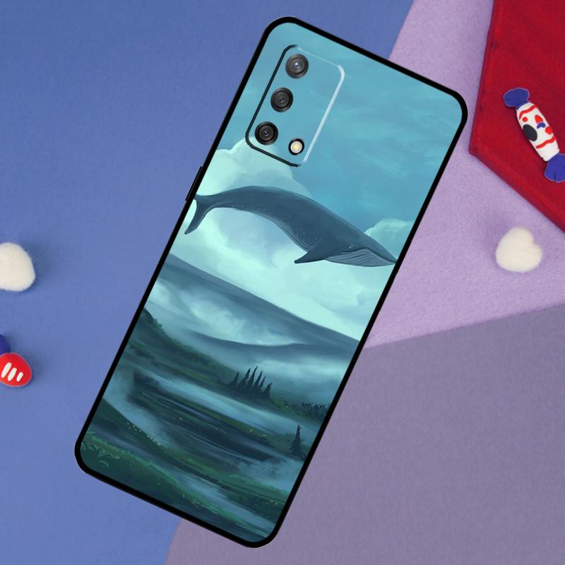 Flying Whale Magical Case For Oppo A5 Pro A6 A57 A17 A78 A54 A74 A94 A76 A16 A96 A18 A40 A60 A80 A38 A58 A98 A15