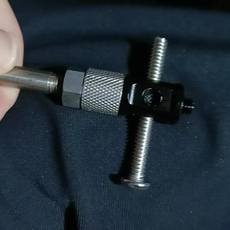 Double-Headed 1/4" Screw Camera Rod Connector with High Load Capacity
