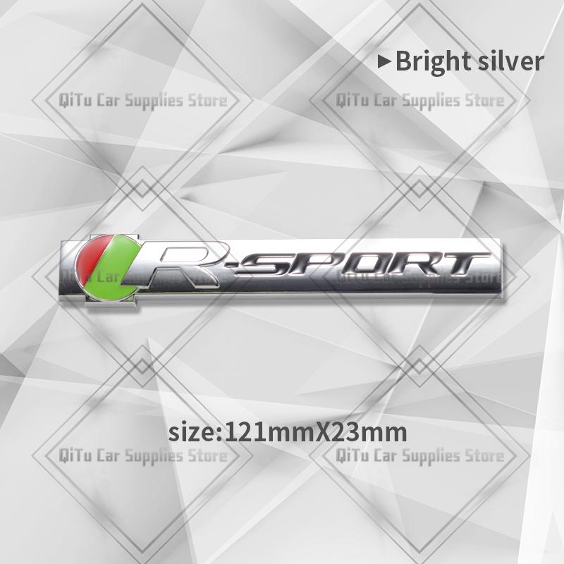 Zinc Alloy S R Sport Badge Car Body Trunk Emblem 3D Grille Sticker For F-Type F-Pace S-Type XFR XE XF XJ XK XJR XFR XEL XJS XJ6