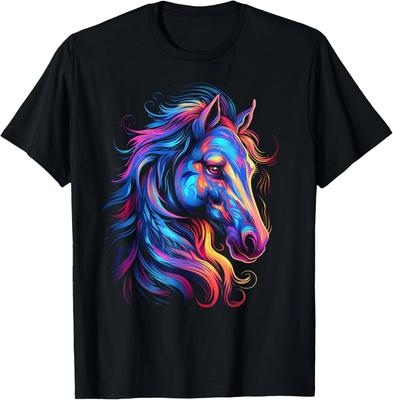 Pferdehemd für Damen Teenager Mädchen Schönes Pferd Grafik T-Shirt