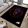 1pc Wolf Head Carpet, Office Rug Outdoor Mat Home Decor Area Carpet Festival