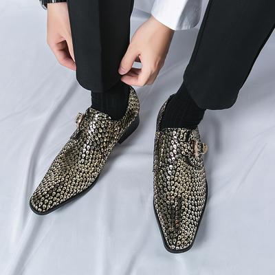 Herrenmode Trendmode Geschäftsverhandlung Date Formelle Party Hochzeit Chelsea Low Top Lederschuhe Bequem Vielseitig Lefu Schuhe