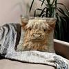 Față de pernă cu fermoar cu imprimeu față-verso Alpaca Friends Modern Vintage