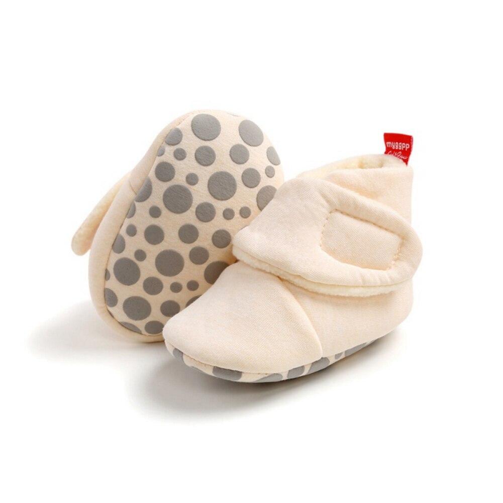 Baby Plysj Varme Walking Sko Baby Solid Baby Sko Baby Vinter Varme Sko