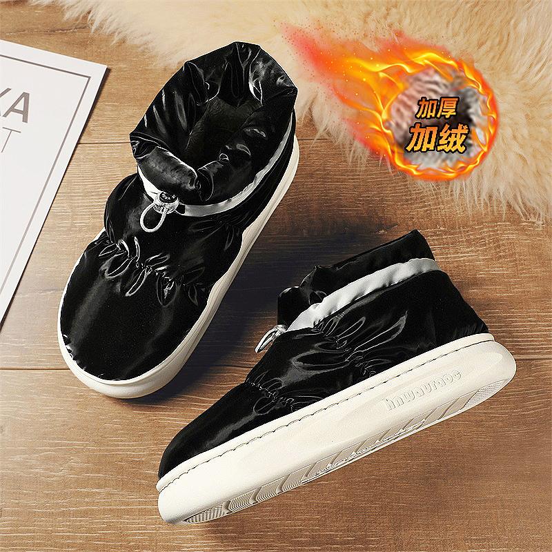 Snow boots winter new velvet thickened cotton boots bread warm cotton shoes