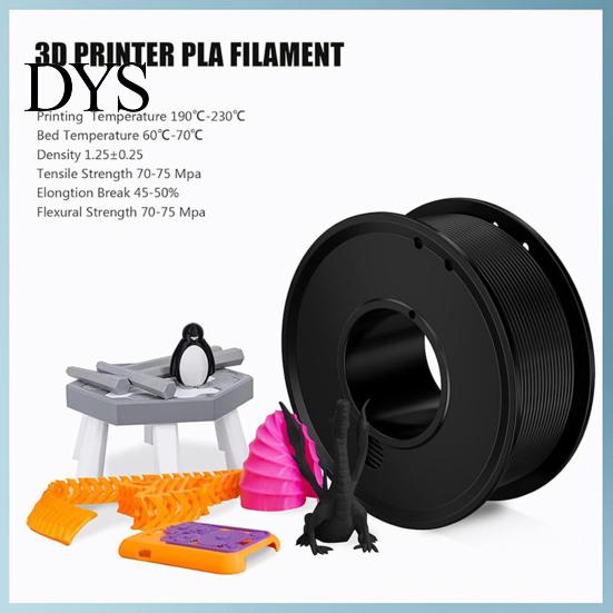 Multicolor Filament Roll 250g PLA 1.75mm, Low Warp 3D Printer Roll, Neatly Wound for Most Shrinkage