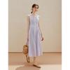 INMAN French Sleeveless Pleated Waist Dress