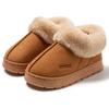 Imitation Suede Velvet Package with Large Hair Mouth Shoes, Men and Women Couples Thick-soled Padded Shoes, Snow Boots