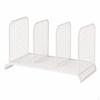 Metal Desk Organizer, 3 Compartments, Office Accessory for Home Office, Rectangular Document Holder,