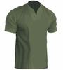 GMXIA Men's Fashion Casual Summer Spring Short Sleeve V-Neck Blouses & Shirts