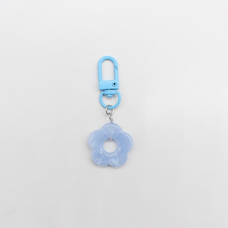 Trendiger blumenförmiger Schlüsselanhänger-Anhänger in Bonbonfarben für Damenhandtaschen