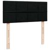 Vidaxl Continental Bed With Mattress, Black, 120X190 Cm, Fabric