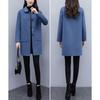 Damen Wollmantel Mittellang 2025: Herbst/Winter Koreanischer Stil, Lockere Passform, Übergröße, Schlankmachend und Verjüngend