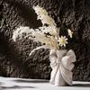 European Ceramic Vase White Luxury Creative Hydroponic Flower Holder Home Decor Gift Box