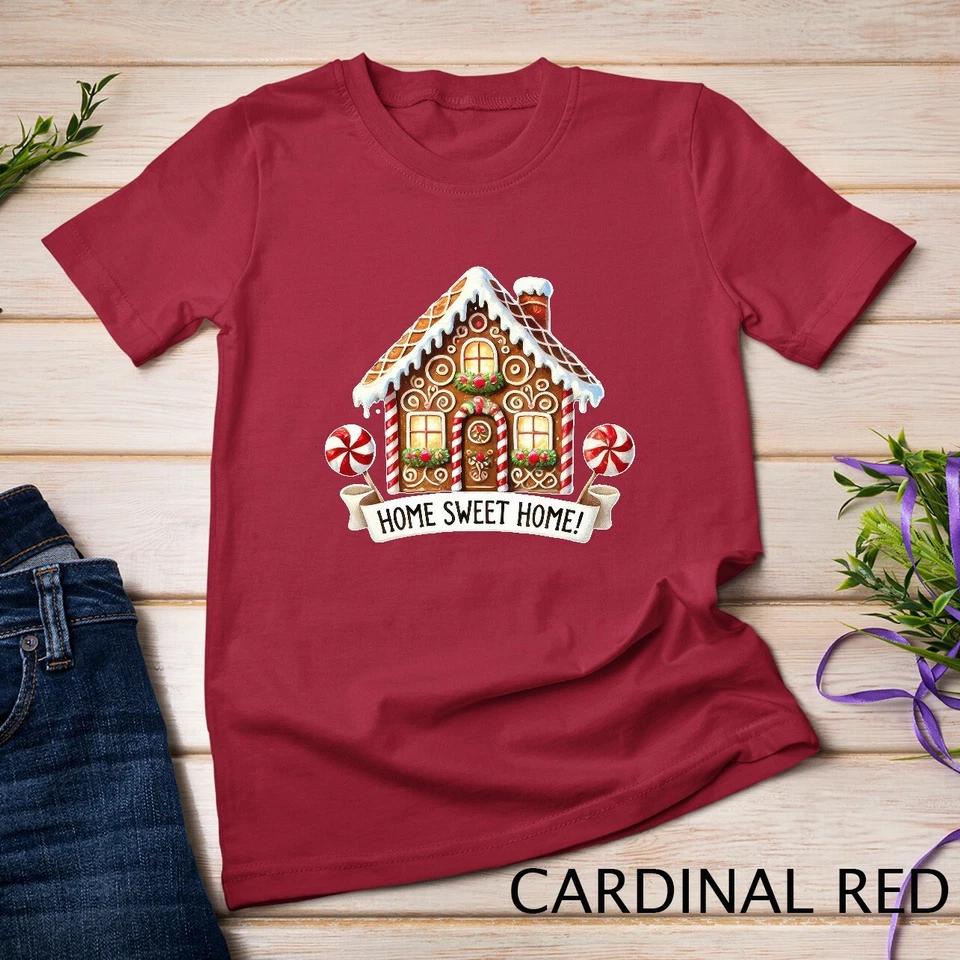 Christmas gingerbread house ornament Funny Christmas Shirt Unisex T-shirt 3 L