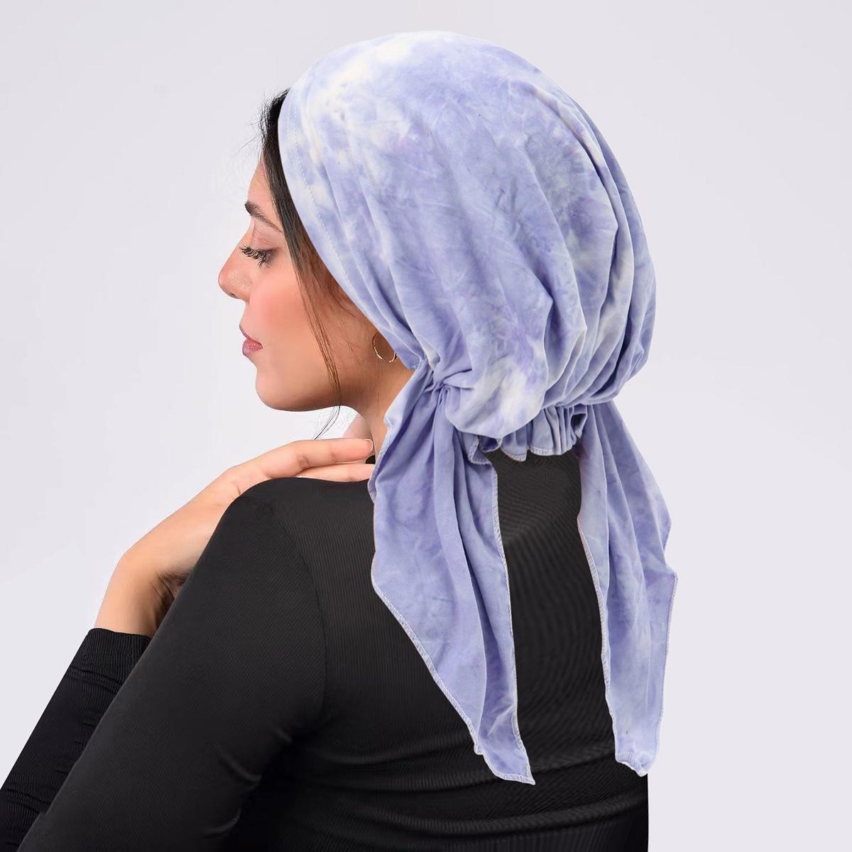 

Print Muslim Women Hijab Turban Hat Beanies Bonnet Cap Bandana Head Wrap