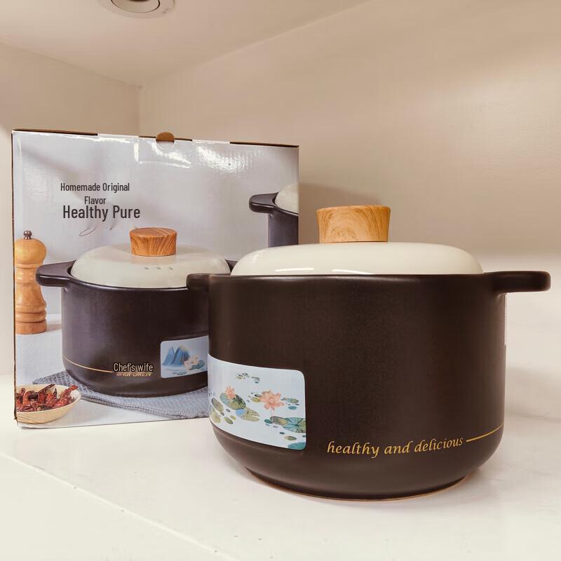 Chef s Wife Lotus Pond Series Spodumene Ceramic Casserole