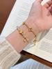 Zircon Four-Leaf Clover Bracelet for Women: Trendy 2026 High-End Light Luxury Hand Jewelry