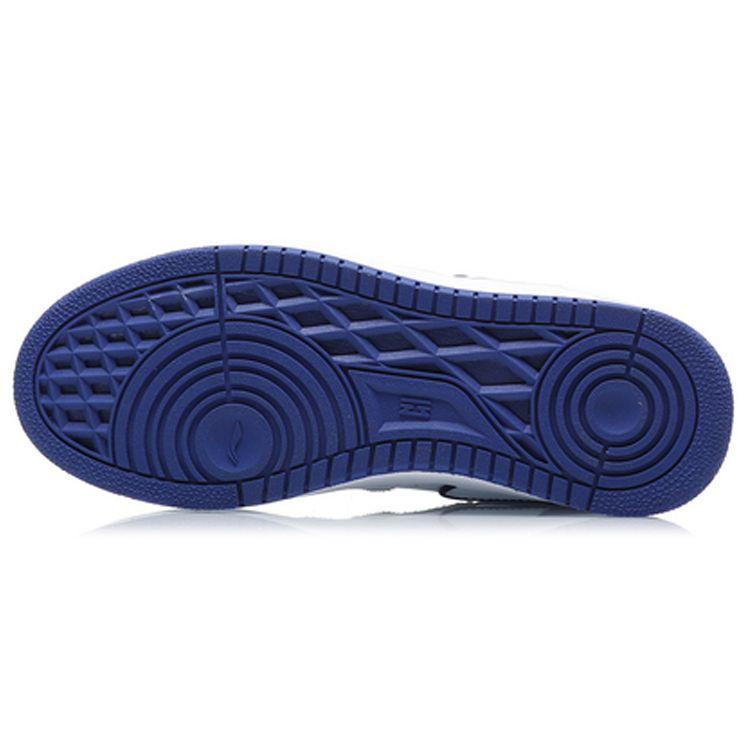 Li Ning Attack 2020 Shock Absorption Non-Slip Wear-Resistant Mid-Top Retro Basketball Shoes Women sneakers White Blue AGBQ116-1