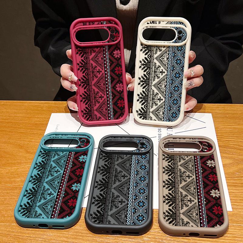 Vintage Totem Pattern Phone Case For Google Pixel 7 8 Pro 8A 7A 9 Pro XL Shockproof Silicone Soft Protector Cover For Pixel 7 8 9 Pro