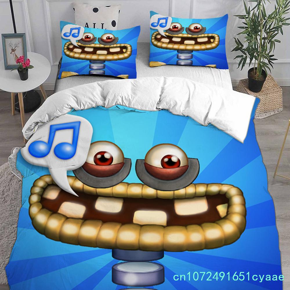 My Game Singing Monsters Bedding Sets 3D Print Comforter Quilt Bed Cover Duvet Cover Pillow Case 2-3 Pieces Sets Kids Adult Size