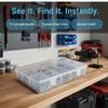 15-Grid Adjustable Plastic Storage Organizer with Removable Dividers for Jewelry Beads Small Hardware Accessories