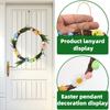 Wreath Easter Exquisite In Small Medium And Large Sizes Featuring Colorful Eggs And Blooms Beautiful