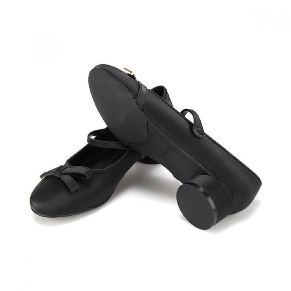 Barbara Leather Round Ribbon Mary Jane Pumps 3.5cm 2colors Bbj116