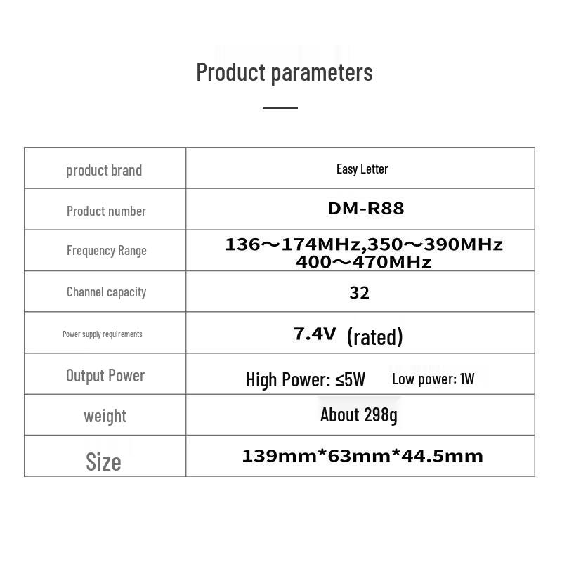 Yixin DM-R88 Digital Dual-Mode Walkie-Talkie (CN version)