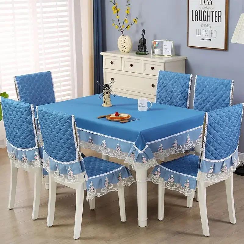 Δαντελένια πλάτη καρέκλας Γραφείο και κάλυμμα καρέκλας Αρχική Ορθογώνιο τραπεζομάντιλο Τέχνη Τραπεζομάντιλο Καρέκλα τραπεζαρίας Ενσωματωμένο μαξιλάρι