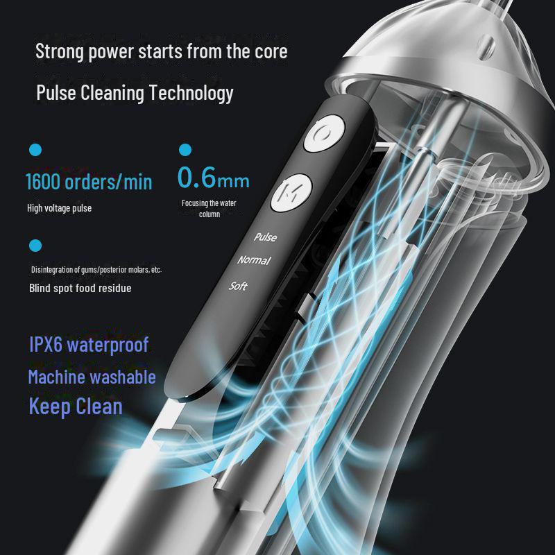 Smart Portable Electric Water Flosser: Advanced Oral Teeth Cleaning with Cross-Border Pulse Technology