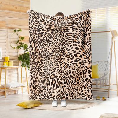 Soft Flannel Fleece Throw Blanket Leopard Print for Couch Bed Cheetah Design Adult Blanket Perfect for All Seasons