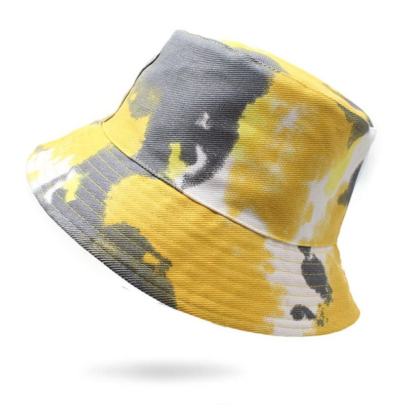 Tie-Dye Women'S Basin Hat Couple Men And Women Simple Sunshade Sunscreen Hat Four Seasons Printing Bucket Hat Tide