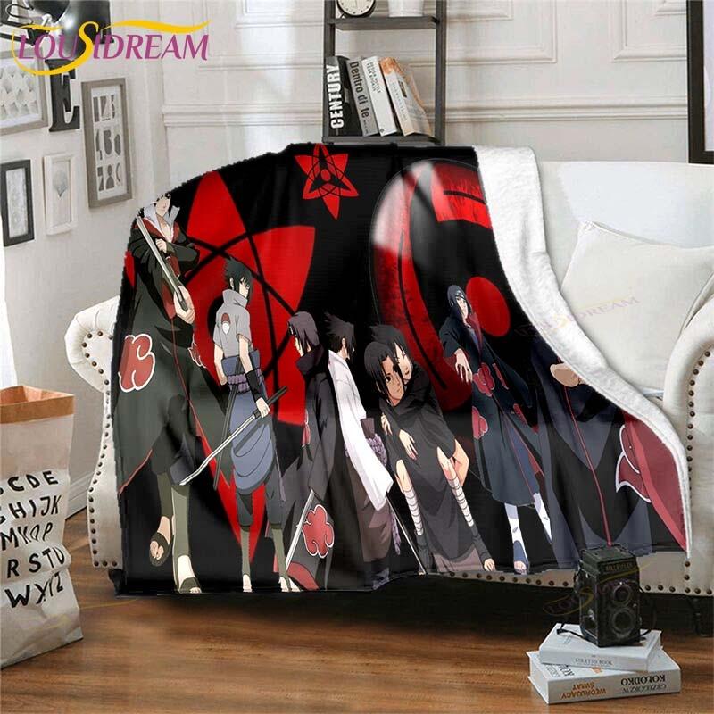 3D Printed Naruto Art Fleece Blanket for Beds Hiking Picnic Thick Quilt Fashionable Bedspread Fleece Throw Blanket