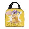 Custom P-Psyducks Insulated Lunch Tote Bag for Women Men Cartoon Resuable Cooler Thermal Bento Box Outdoor Camping Travel