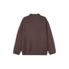 Uniqlo U Series FW23 Solid Color Loose Knit Shirt Jacket Unisex Jacket Brown 462921-36