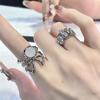 Spider Dark Punk Ring Niche Design High Sense Bee Personality Moonstone Cold Wind Adjustable