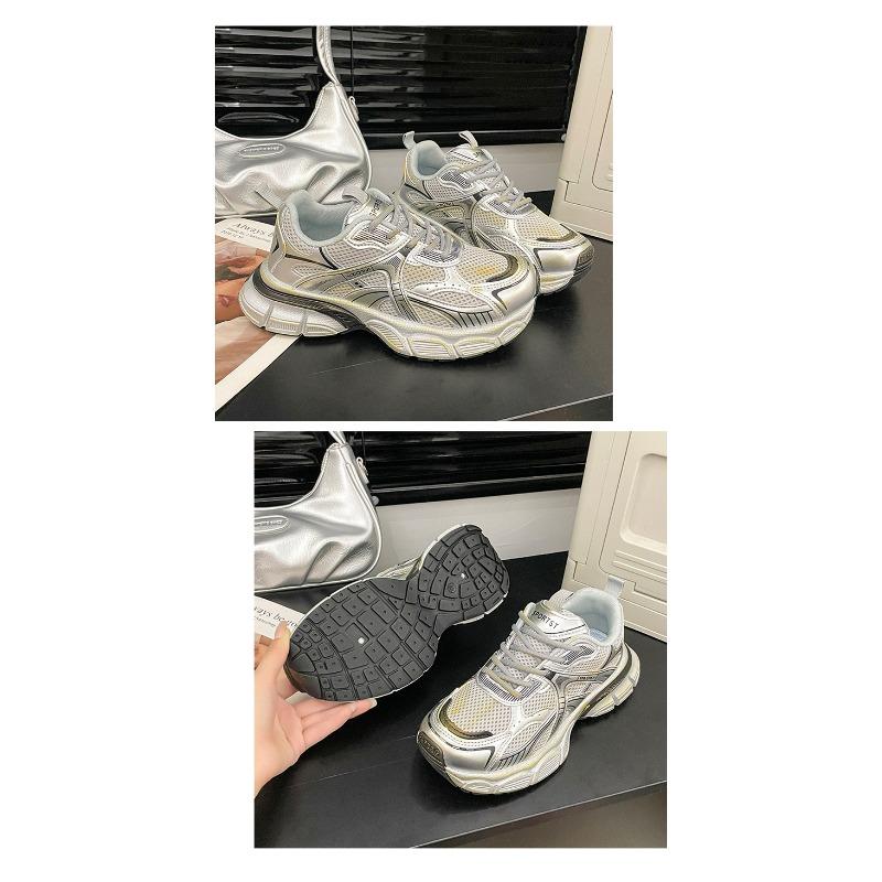 Módní boty na zvýšení výšky, dámské boty ze síťoviny, prodyšné stovky s lehkými ležérními teniskami