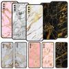 Black Gold Marble Pattern Phone Case For Samsung Galaxy A72 A52 A70 A50 A12 A22 4G A32 5G A20e A30 A02s A10 A20s A10s A40 Cover