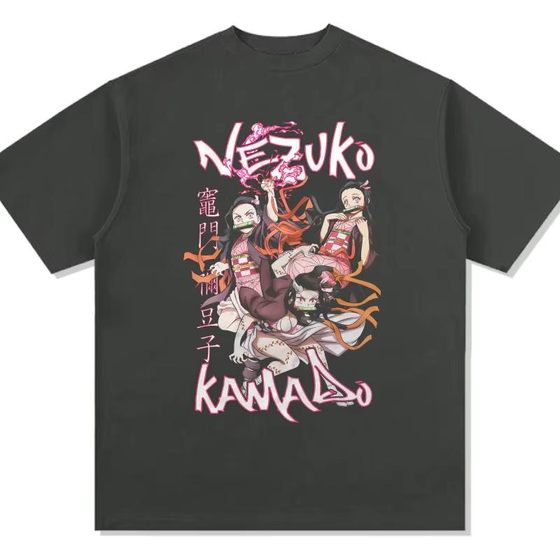 

Demon Slayer Japanese Anime Pure Cotton T-shirt Summer Unisex and Women Anime Enthusiasts Fashion Casual Retro Streetwear T-shirt 4XL