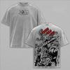 JoJo's Bizarre Adventure Anime T-shirt For Men's Clothing Vintage Washed Oversized T Shirt Short Sleeve Pure Cotton Tees Tops