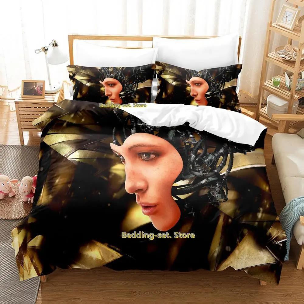 Ny Sci Fi Robot Sängklädesset Enkel Twin Full Queen King Size Sängset Vuxen Barn Sovrum Påslakanset Anime parure de lit Säng