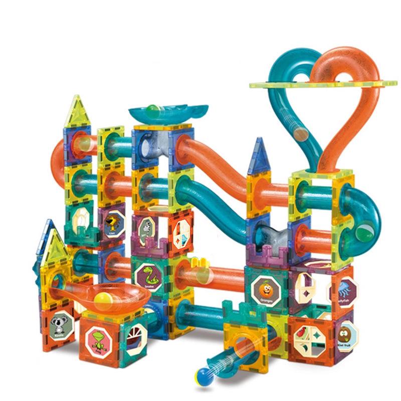 Colorful Roller Ball Building Blocks: Educational Construction Toy for Early Learning