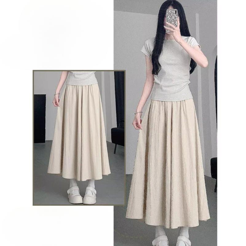 Pantaloni de vară cu talie înaltă și picior larg, largi, fluizi, casual, ușori, subțiri